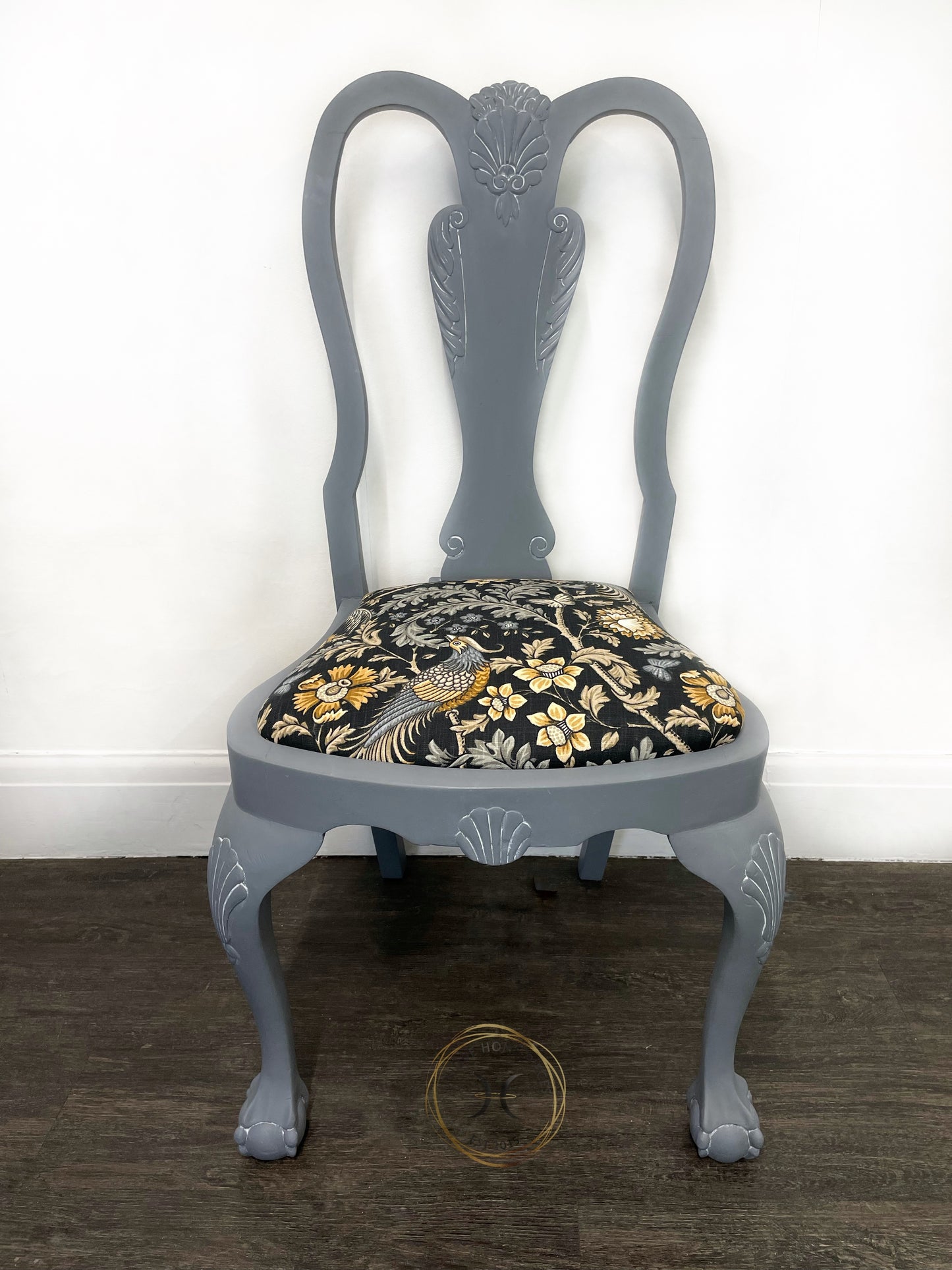 Antique Victorian Grey Claw and Ball Mahogany Extending Dining Table and 4 Chairs - Unique Home Pieces