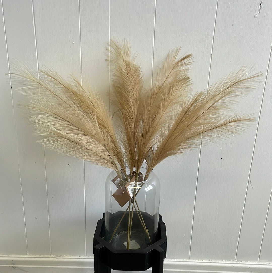 Small Natural colour Faux Pampas Grass Stems - Unique Home Pieces