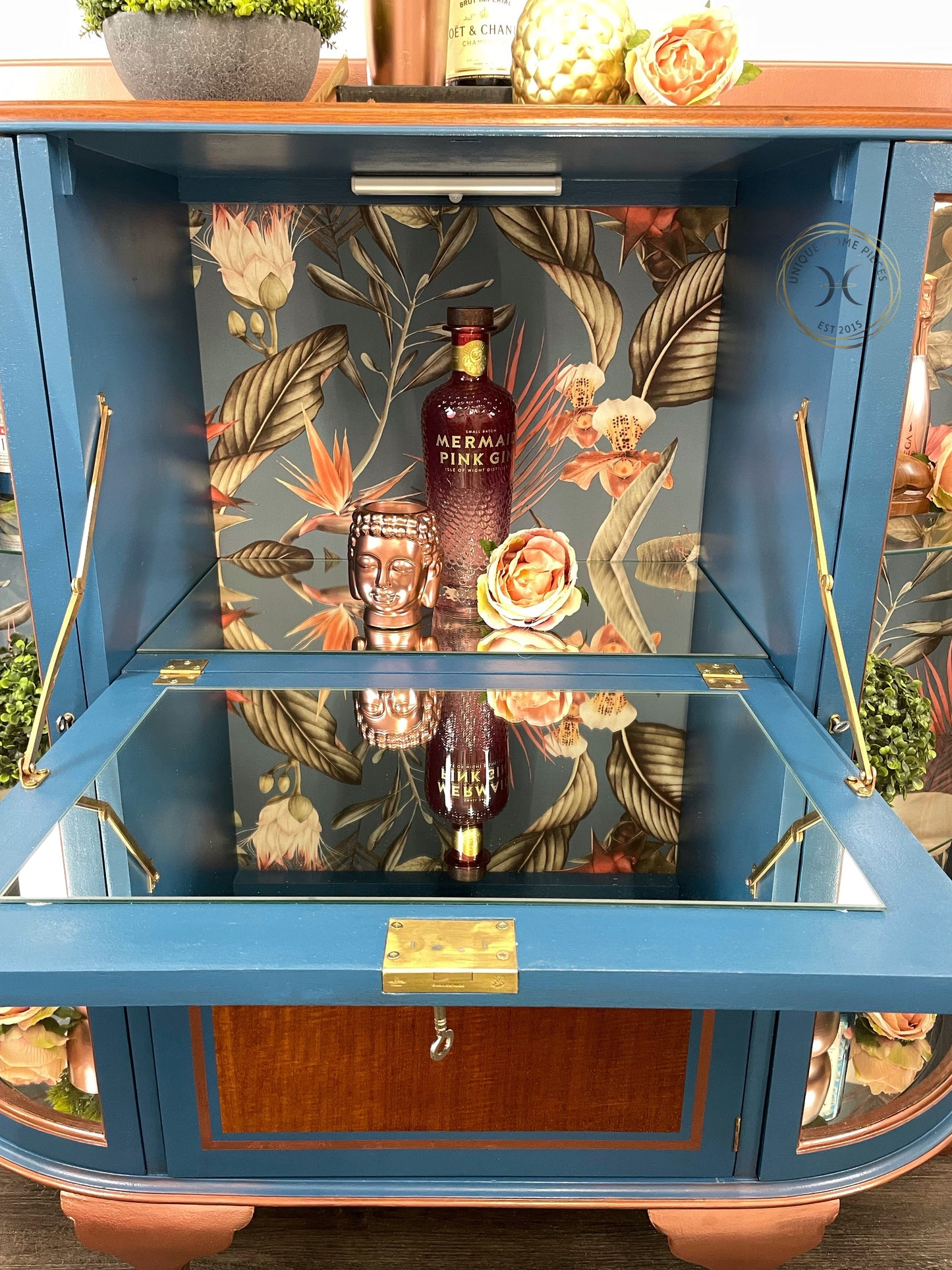 Art Deco Cocktail Cabinet, Drinks Bar, Display Cabinet - Unique Home Pieces