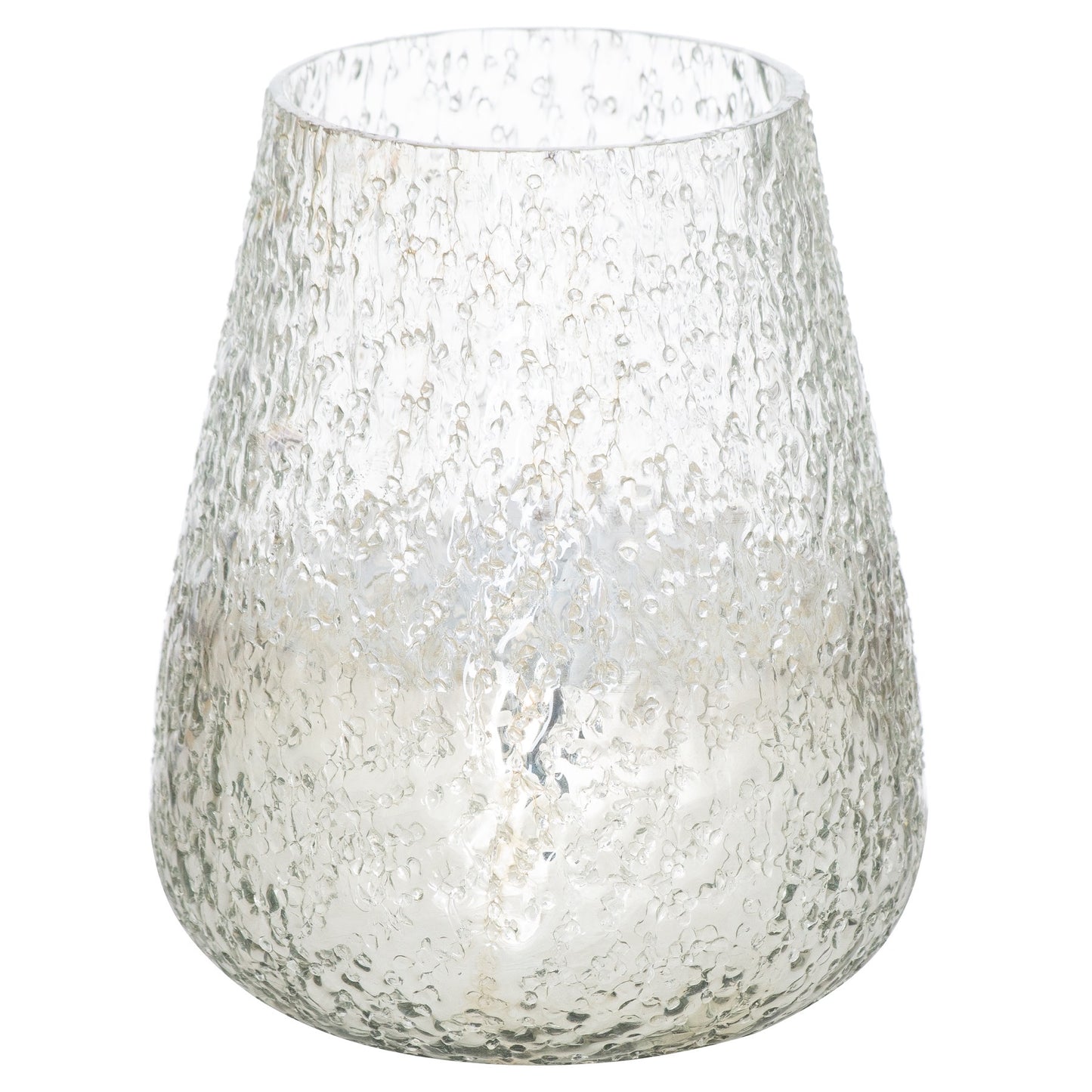 Lustre Silver Domed Candle Holder - Unique Home Pieces