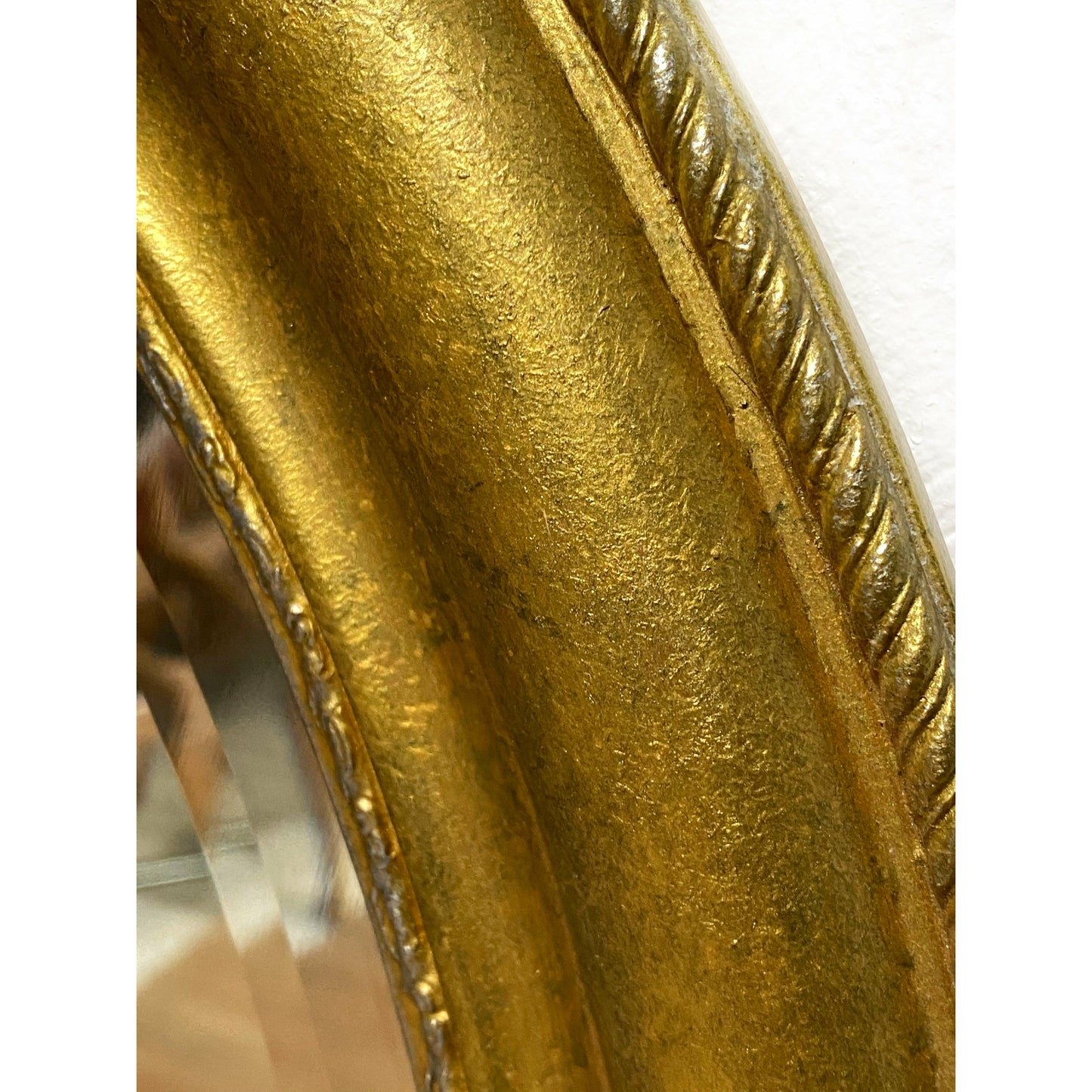 Antique Victorian Oval Bevel Edge Mirror Gold Finish - Unique Home Pieces