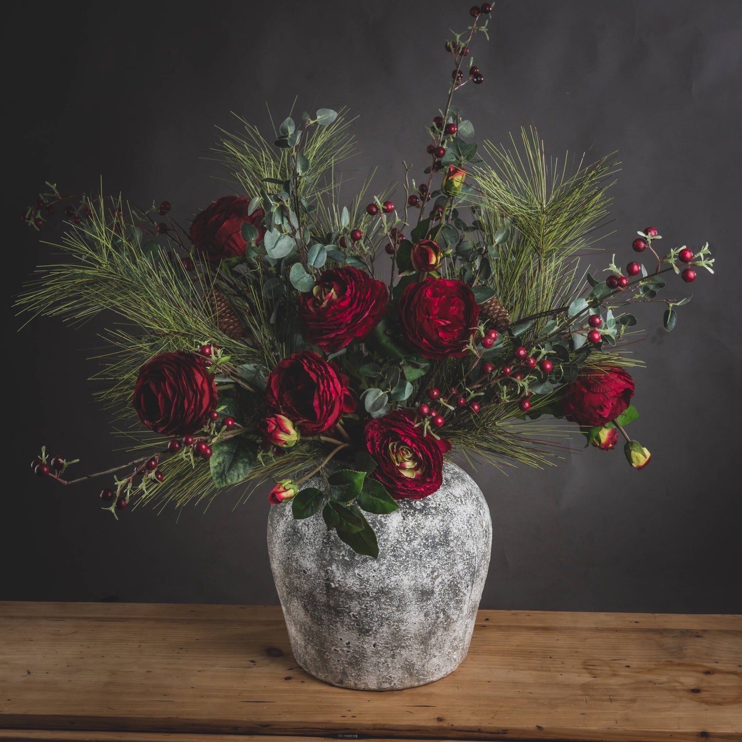 Aged Stone Ceramic Vase - Unique Home Pieces