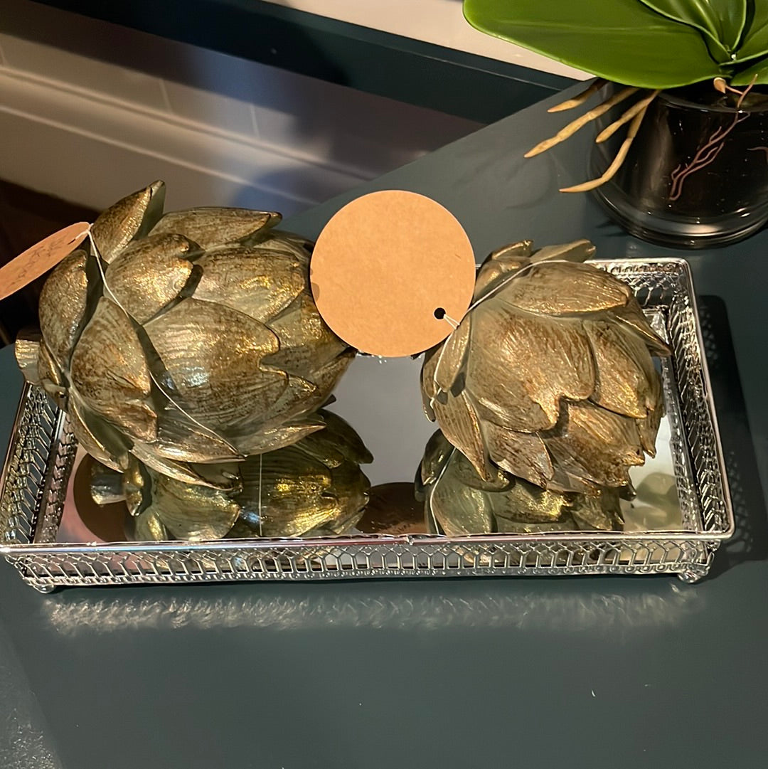 Small Antique Bronze Artichoke - Unique Home Pieces