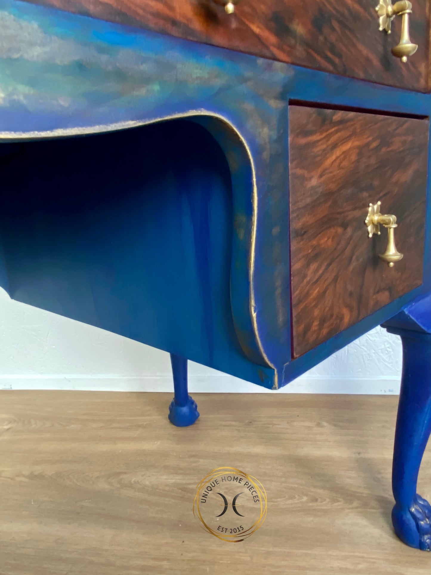 Antique Rosewood Lion claw Dressing Table Desk - Unique Home Pieces