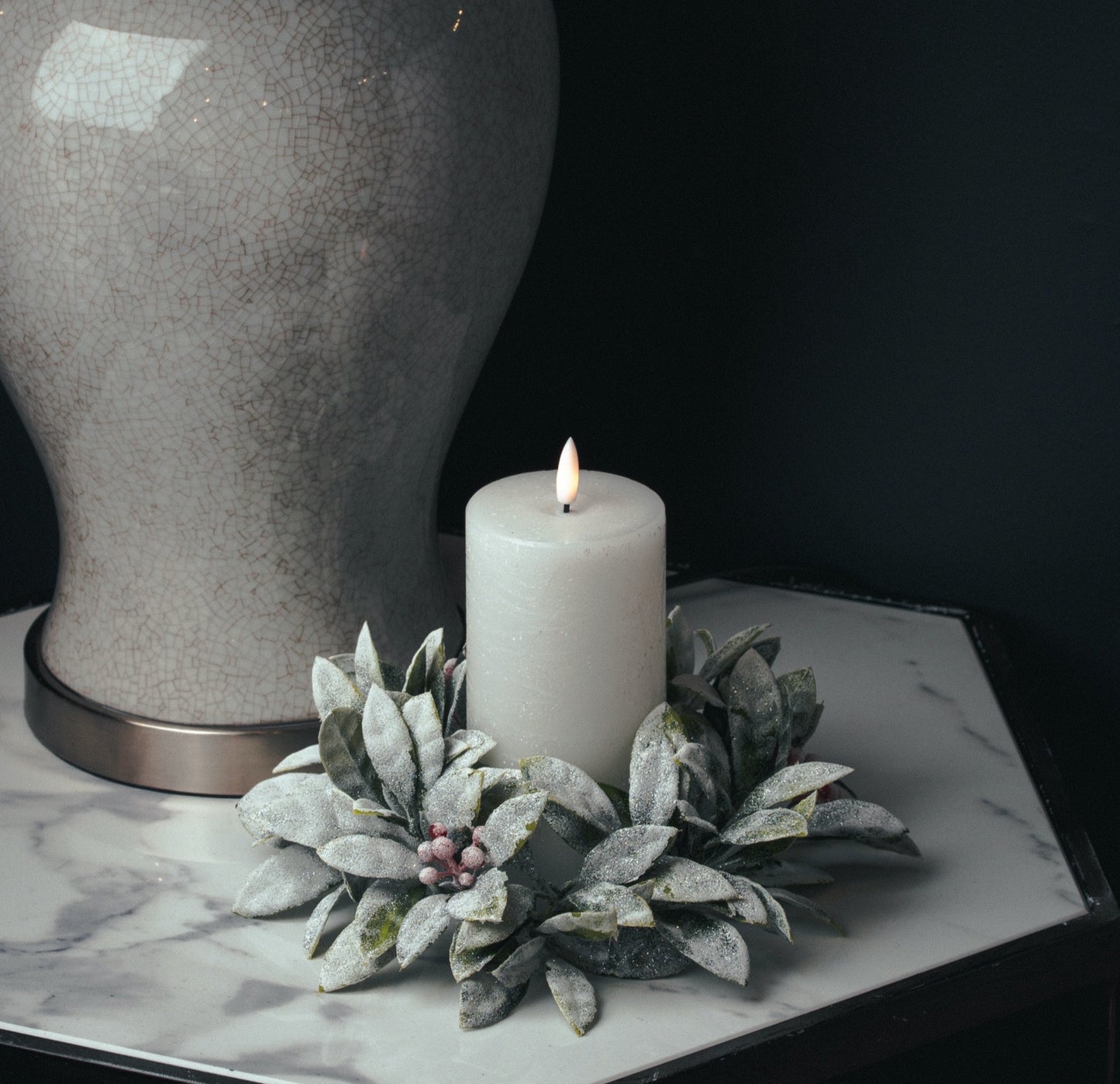 Luxe Collection Natural Glow 3x4 LED White Candle
