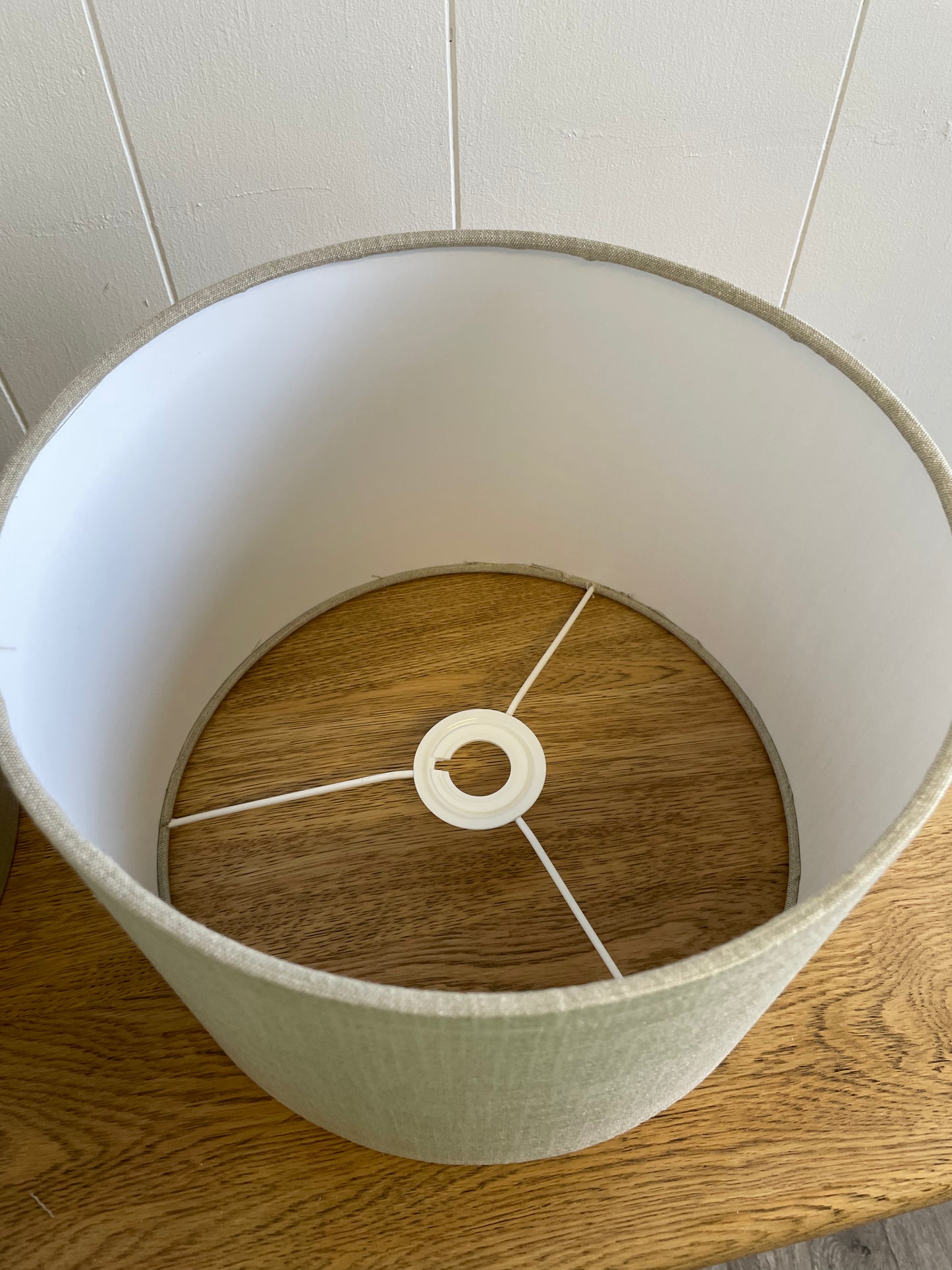 Hand made Beige Linen Lampshade