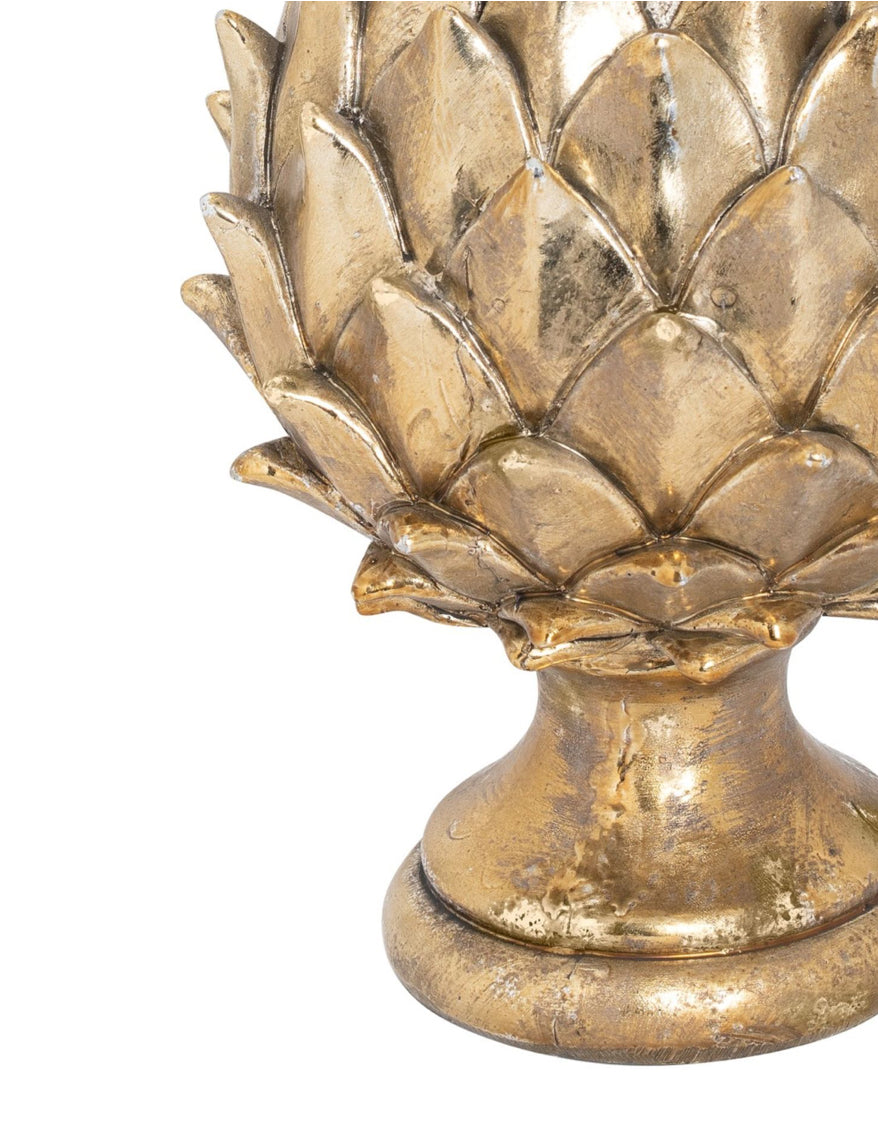 Large Tall Gold Pinecone Finial