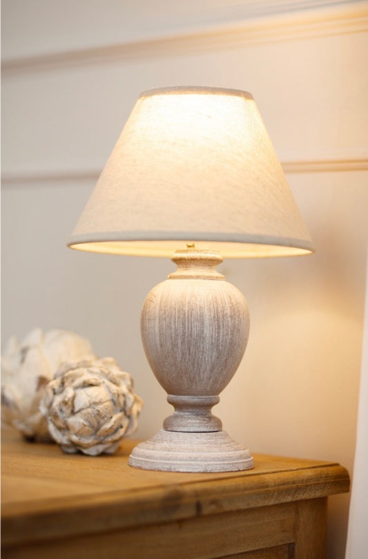 Otem Urn Table Lamp With Linen Shade