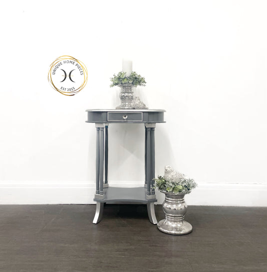 Grey and Silver Hall/Side Table