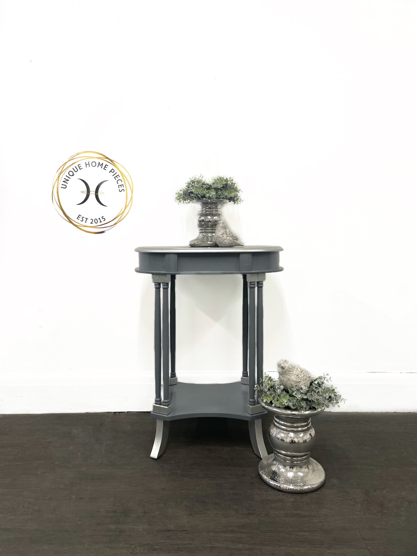 Grey and Silver Hall/Side Table