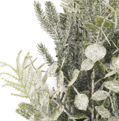 Frosted Eucalyptus And Fern Sprig