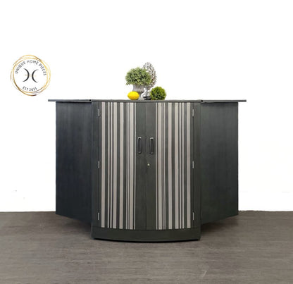 Turnidge Of London MCM Grey/Silver metamorphosis Cocktail Cabinet/Bar