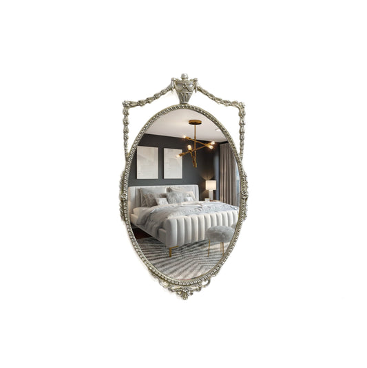 Vintage Gold Gilt Metal Ornate Wall Mirror