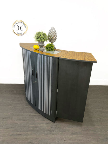 Turnidge Of London MCM Grey/Silver metamorphosis Cocktail Cabinet/Bar