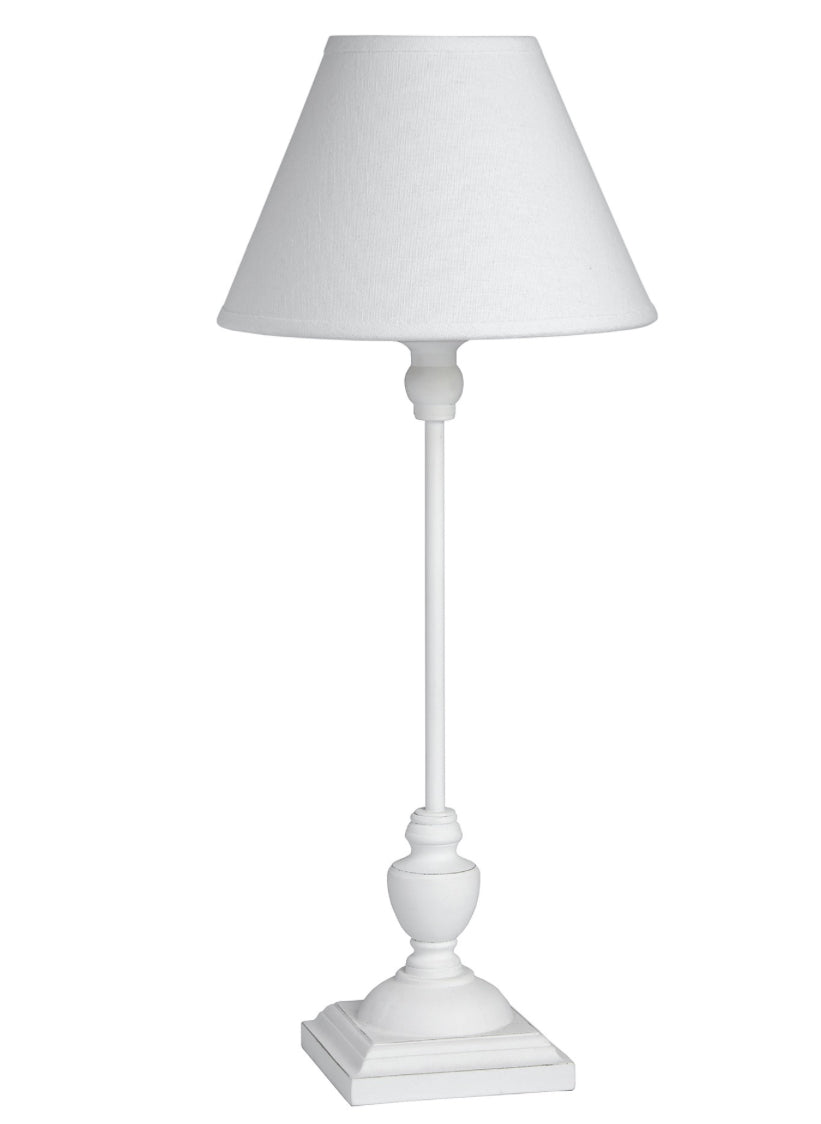 Symi Slim White Table Lamp