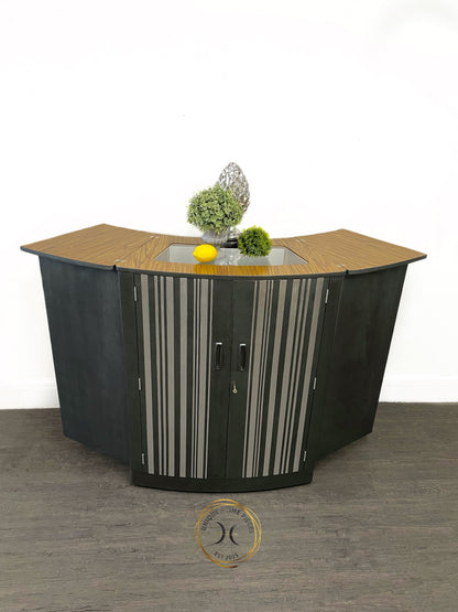 Turnidge Of London MCM Grey/Silver metamorphosis Cocktail Cabinet/Bar