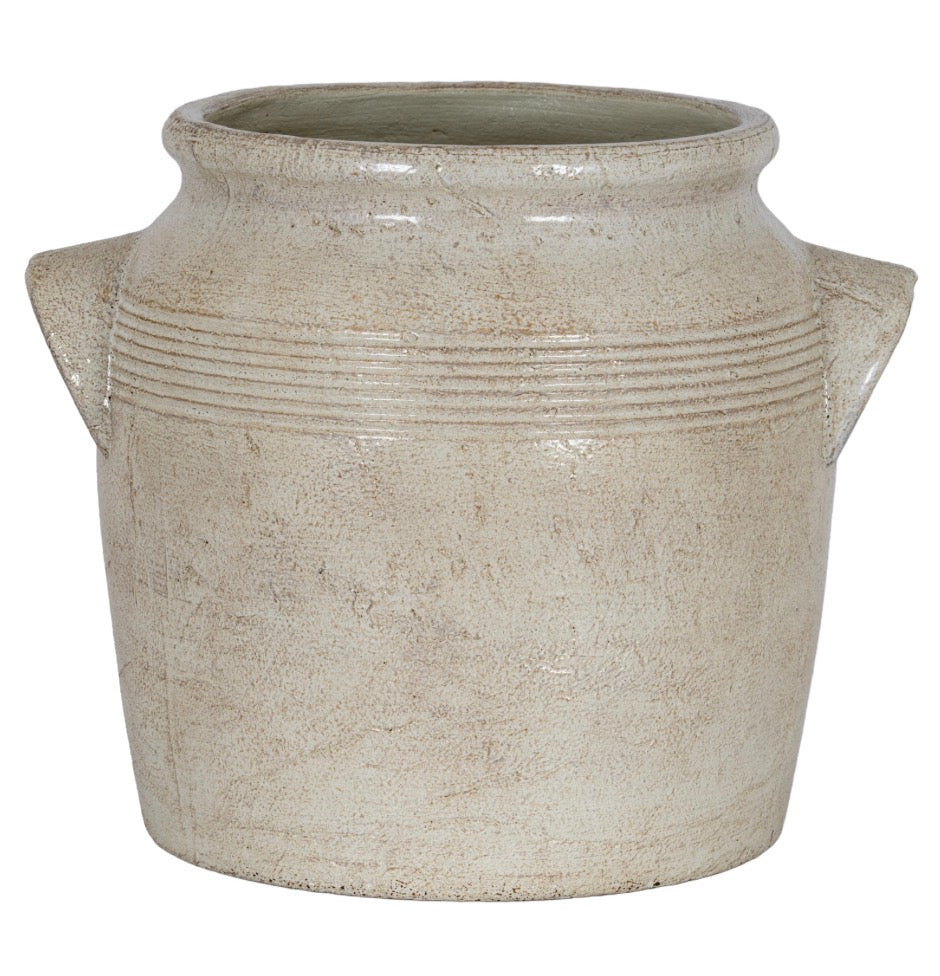Tarn Collection Small Pot With Handles - Unique Home Pieces