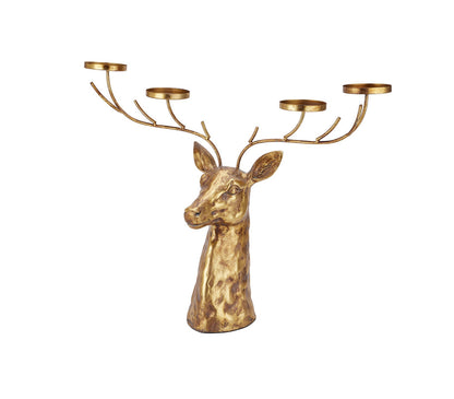 Hill Interiors Deer Bust Candle Holder