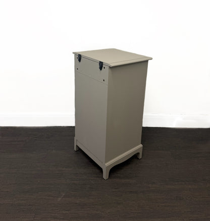 Greyish-Brown Slimline Tallboy Vanity Unit Dresser Chest of Drawers