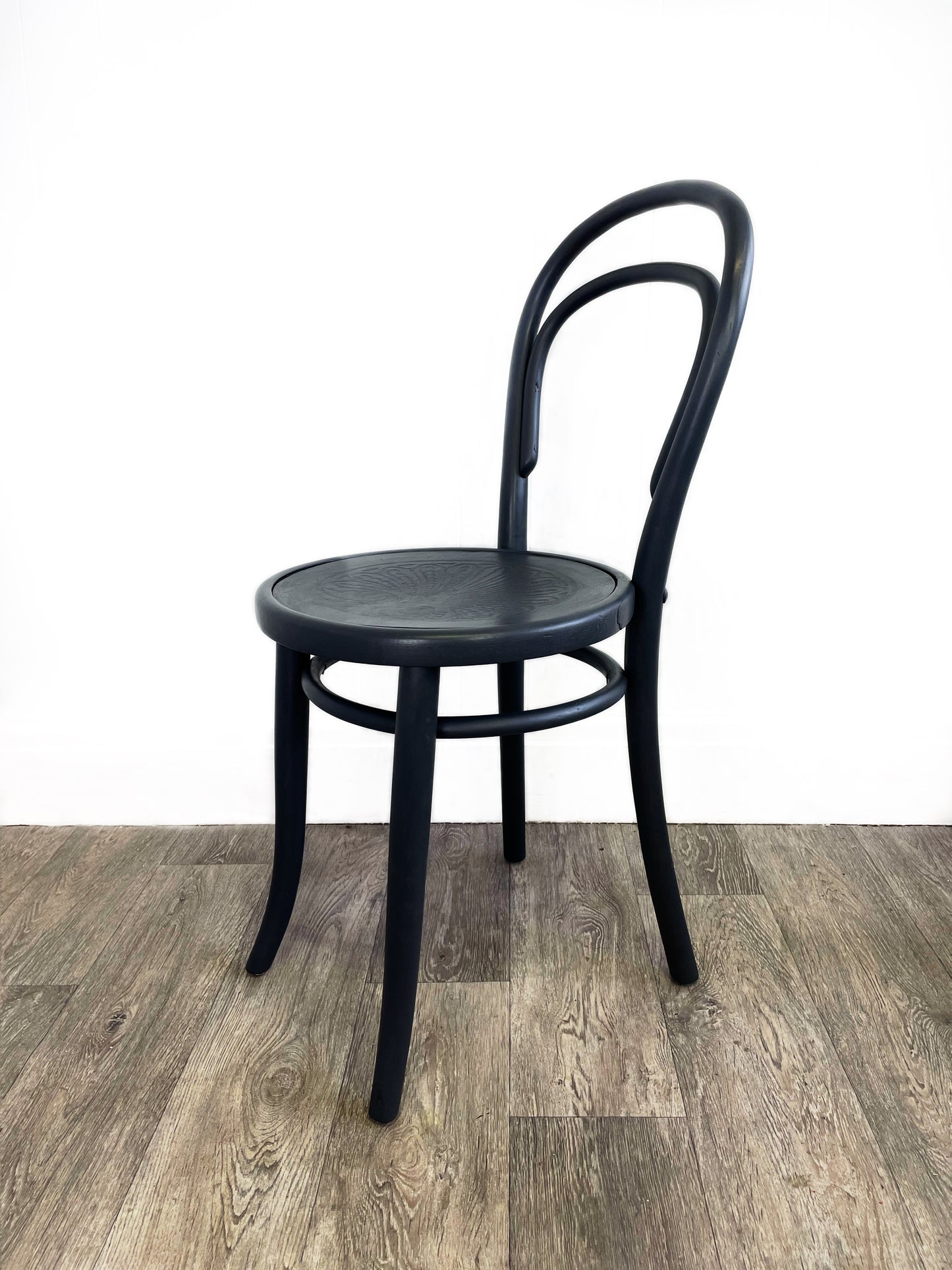 Vintage Grey Thonet Style Bentwood Bistro Cafe Chair