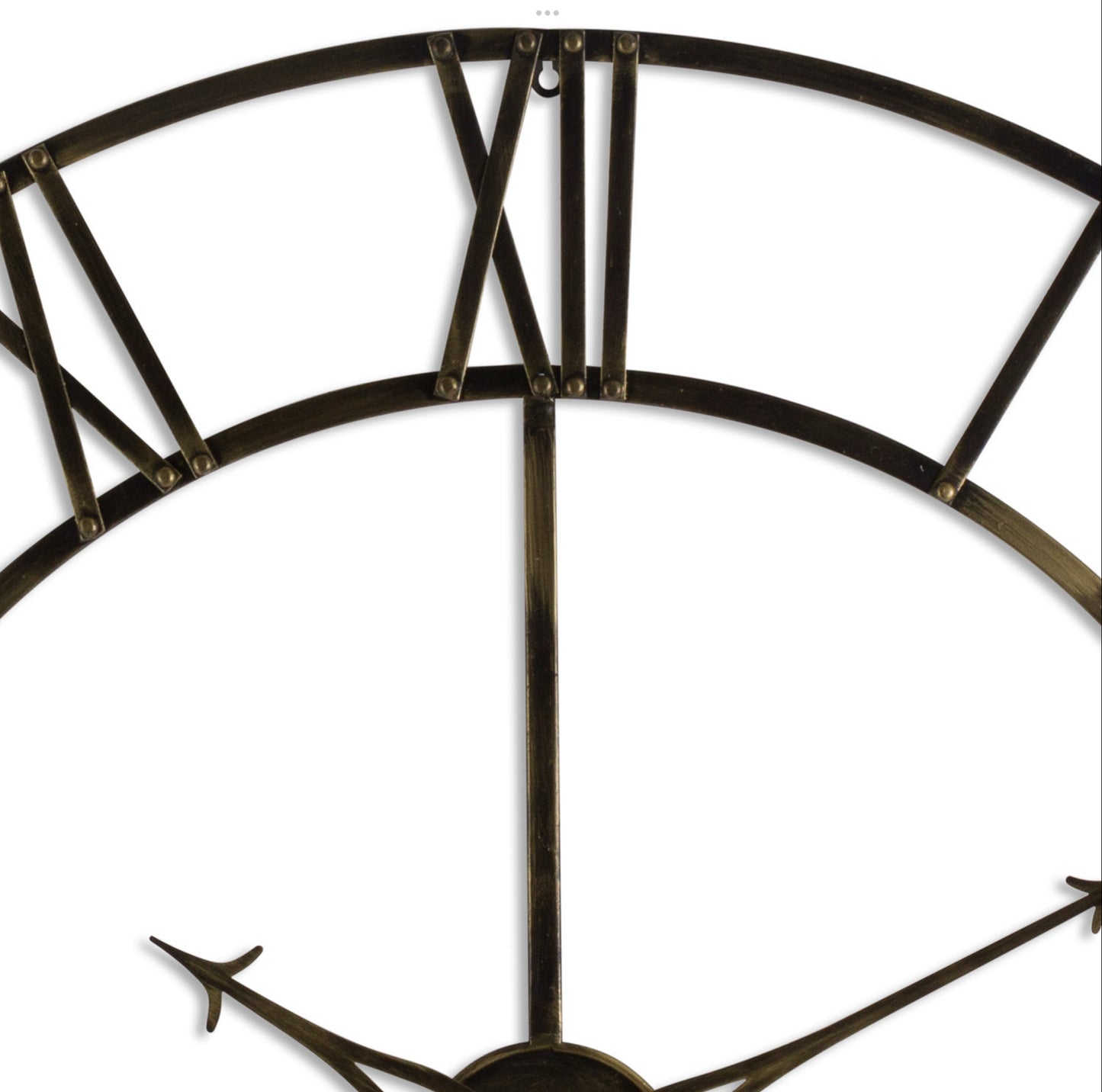 Large Antique Brass Large Skeleton Clock