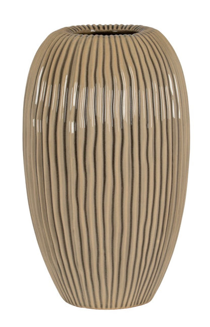 Pallida Collection Large Striped Vase - Unique Home Pieces