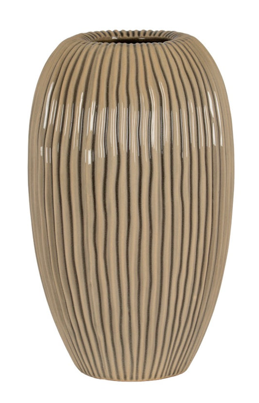 Pallida Collection Large Striped Vase - Unique Home Pieces