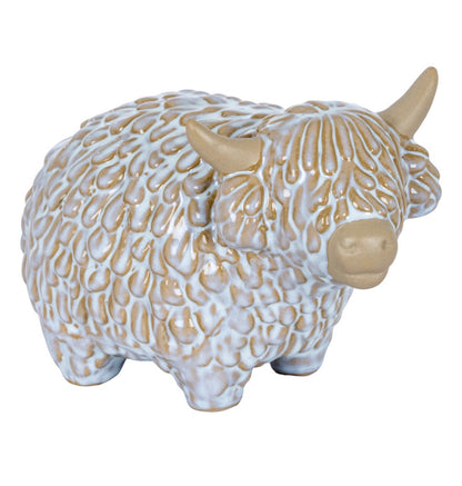 Medium Ceramic Alora Highland Cow - Unique Home Pieces