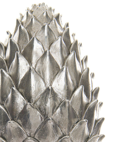 Tall Silver Pinecone Finial