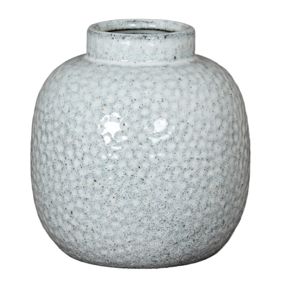 Cairn Dimple Small White Vase - Unique Home Pieces