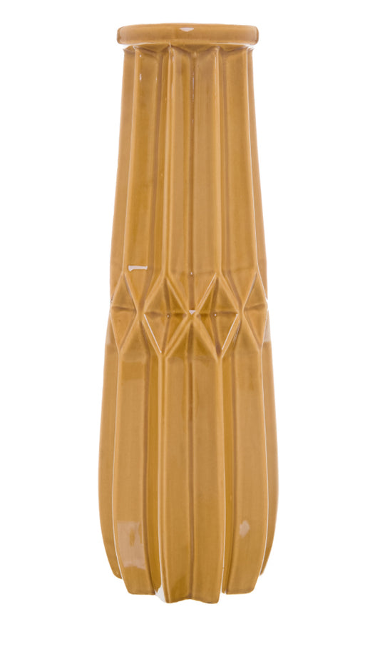 Hill Interiors Seville Collection Tall Ochre Vase