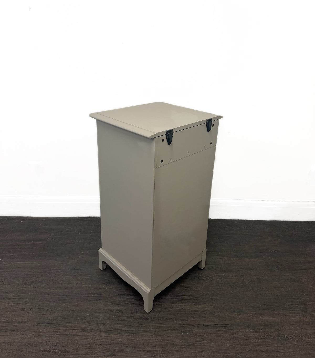 Greyish-Brown Slimline Tallboy Vanity Unit Dresser Chest of Drawers