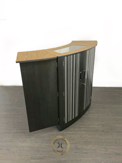 Turnidge Of London MCM Grey/Silver metamorphosis Cocktail Cabinet/Bar