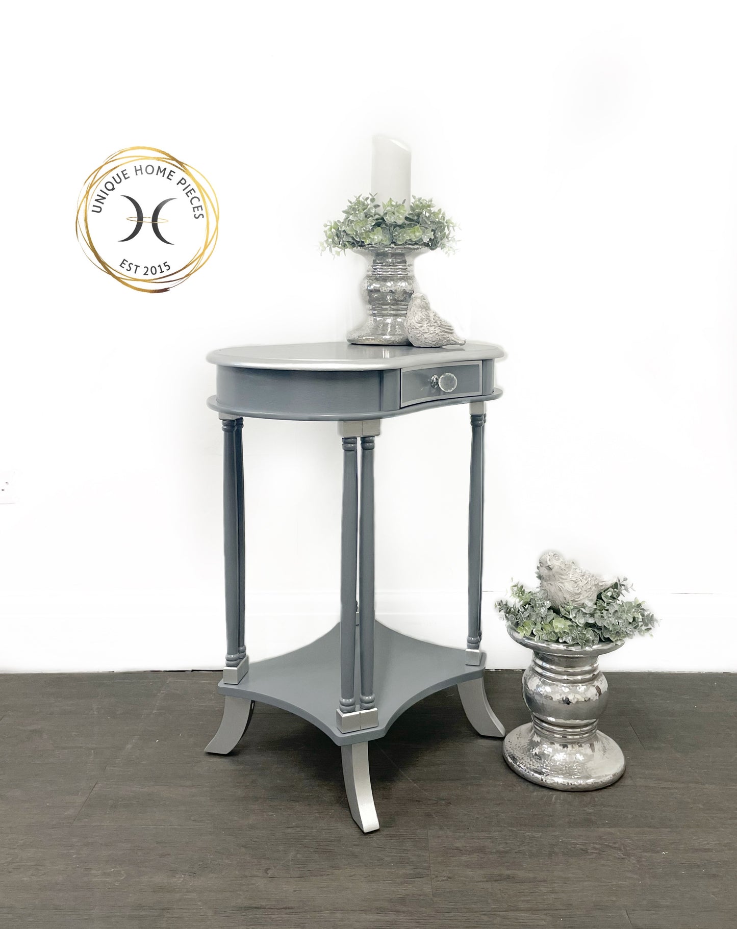 Grey and Silver Hall/Side Table
