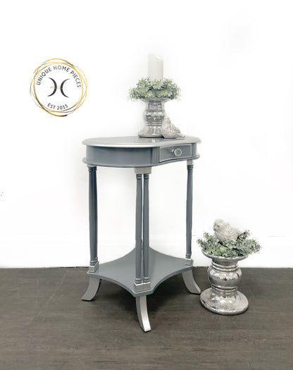 Grey and Silver Hall/Side Table