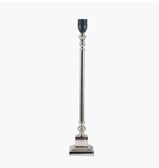 Claudius Nickel Metal Stick Table Lamp Base