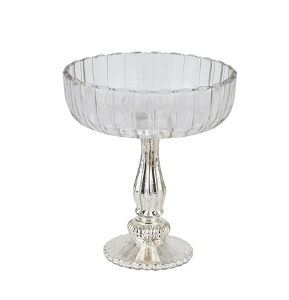 Medium Fluted  Glass Display Bowl