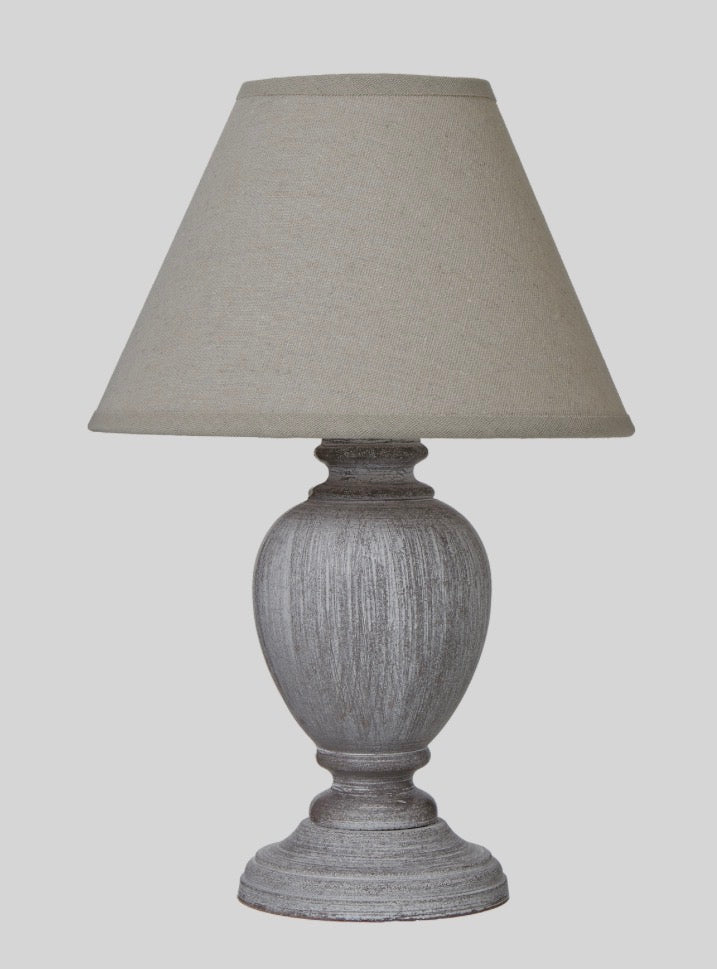Otem Urn Table Lamp With Linen Shade - Unique Home Pieces
