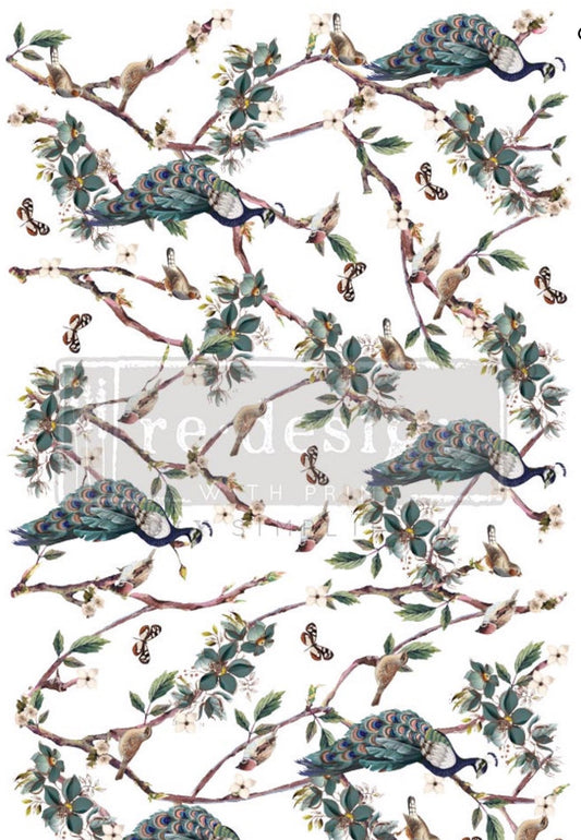 Redesign With Prima Decor Transfers - Avian Sanctuary - 24” x 35”