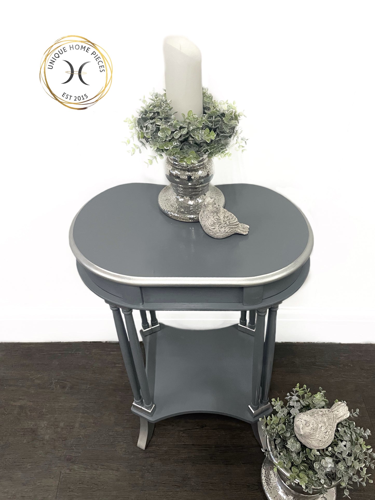 Grey and Silver Hall/Side Table