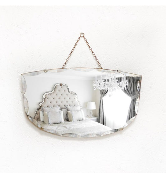 Antique Rectangular Frameless Bevelled Mirror