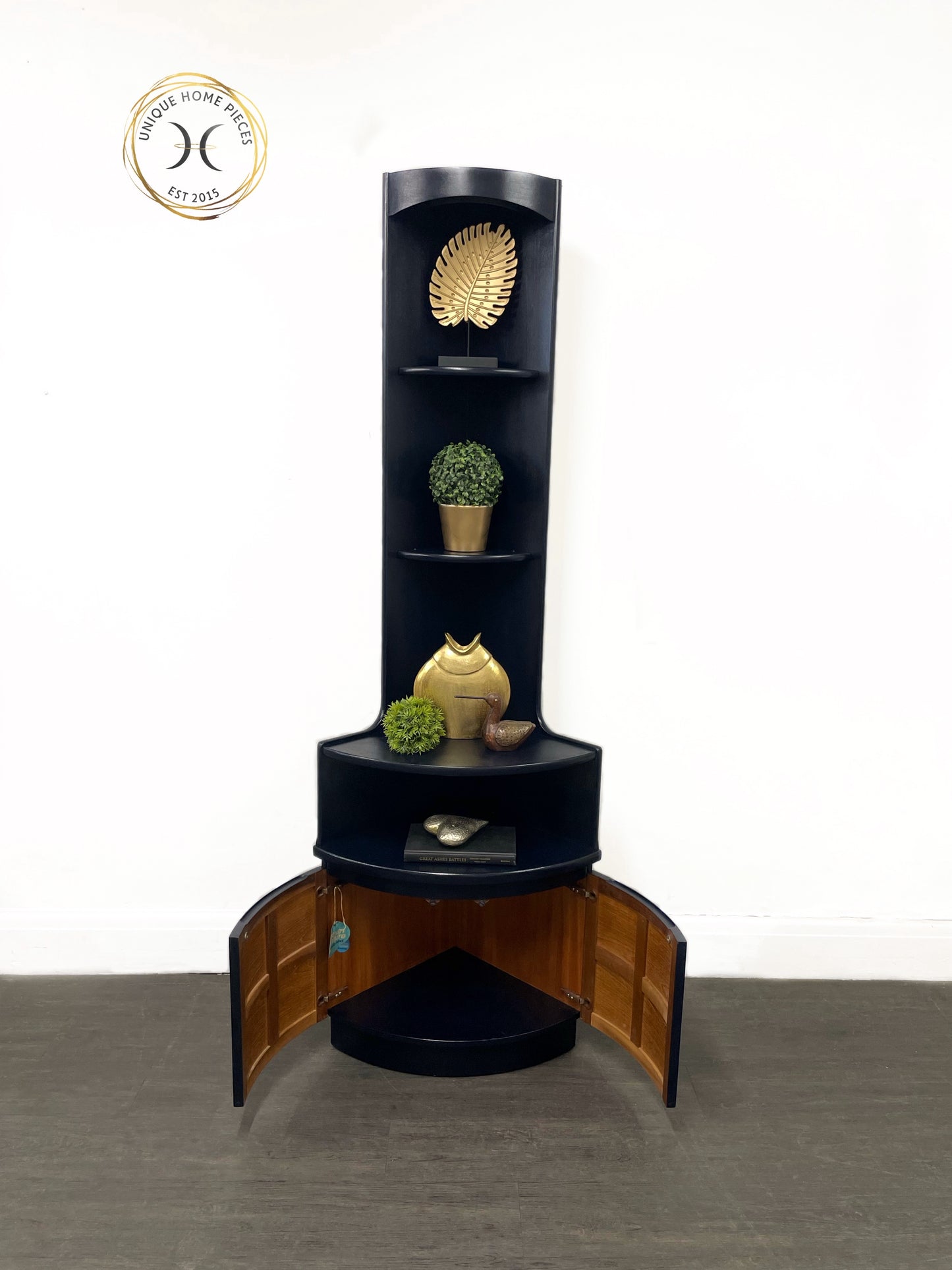 Nathan Mid Century Oxford Blue Corner Unit
