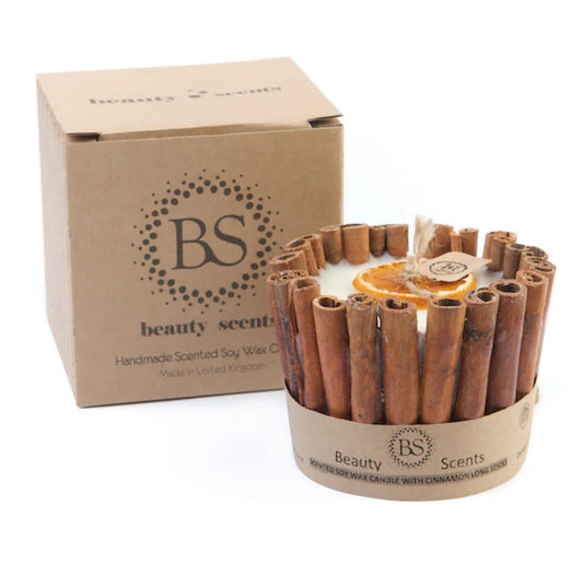 Beauty Scents Large Handmade Cinnamon Stick Candle
