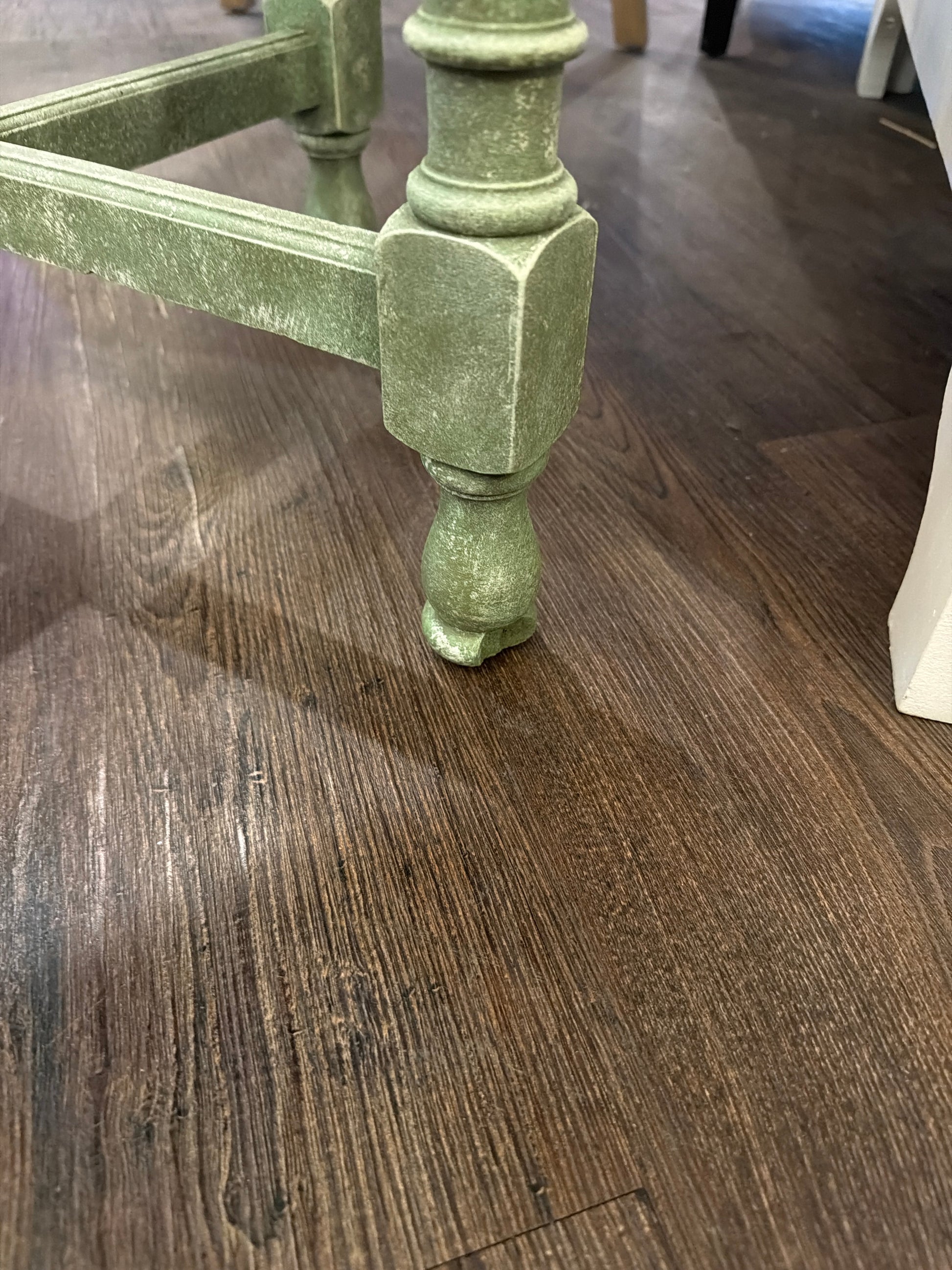 Round Green Stone Effect Occasional Side Table - Unique Home Pieces