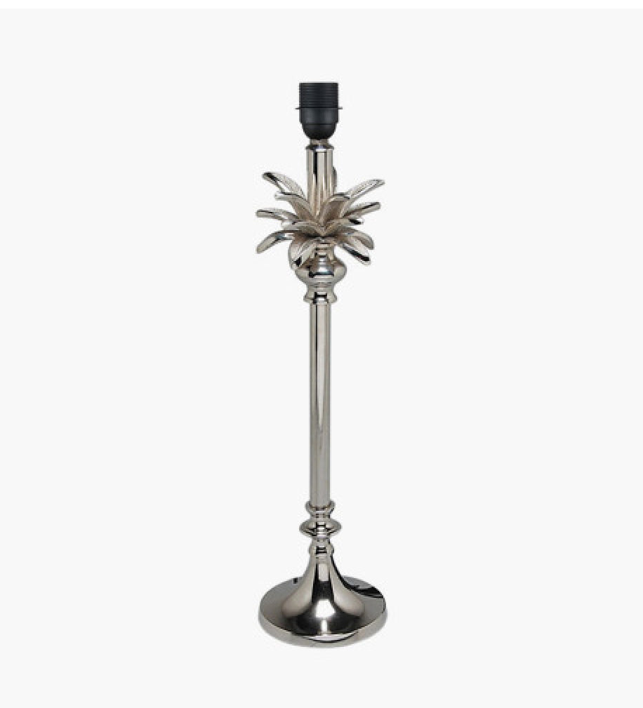 Trafalgar Nickel Metal Palm Tree Table Lamp Base
