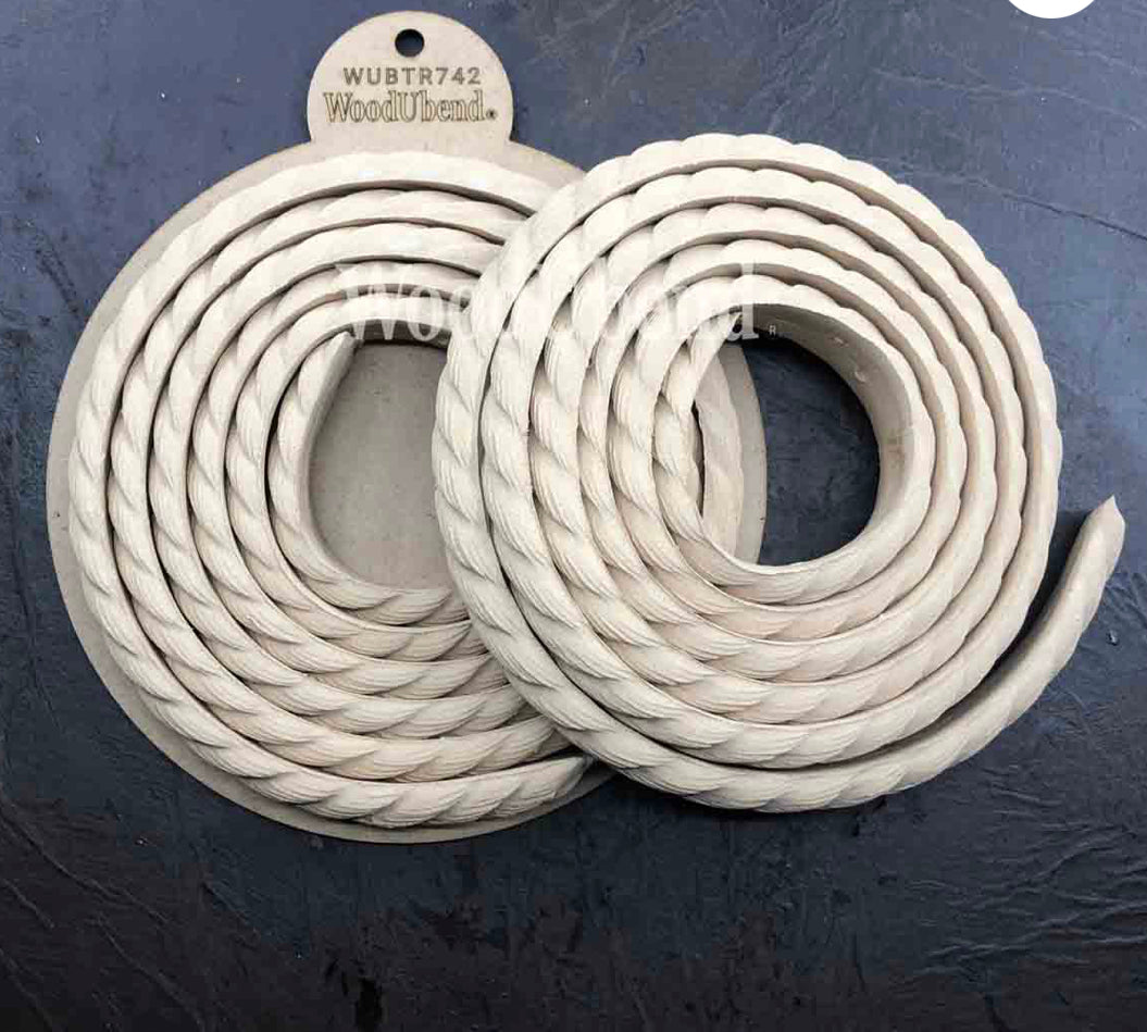 WoodUbend TR742 Pack of Two Textured Rope Trims