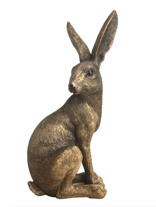 Leonardo Reflections Bronzed Large Sitting Hare Ornament