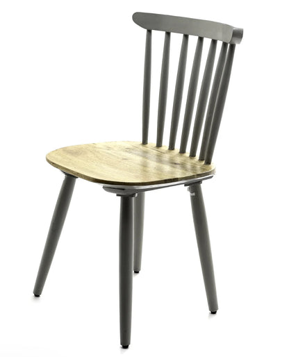 Nordic Collection Grey Mango Wood Dining Chair