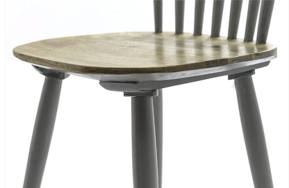 Nordic Collection Grey Mango Wood Dining Chair