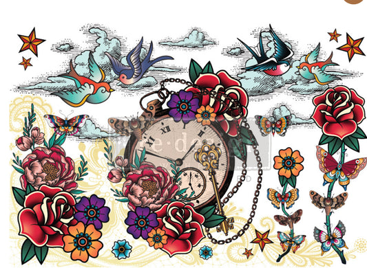 Redesign With Prima Decor Transfer - CECE Inked Flash - 24” x 35”